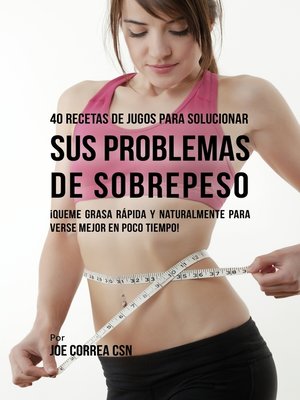 cover image of 40 Recetas de Jugos Para Solucionar Sus Problemas de Sobrepeso